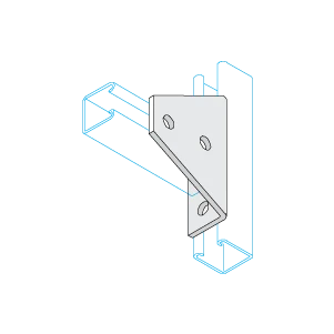 Unistrut Bracket 90° 5 Hole 137X98X47mm Hdg