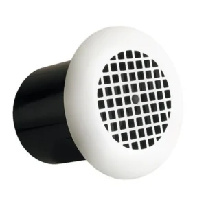 Manrose Grille Circ Standard Timer Model 100mm 4In White Wall Ceiling Fans