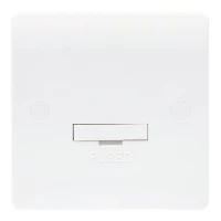 Newlec White Slimline Curved 13A Fused Spur Connection Unit