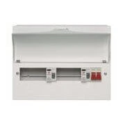 Wylex 15 Way Dual RCD Consumer Unit 100A Main Switch, 80A 30mA RCDs, Flexible Configuration