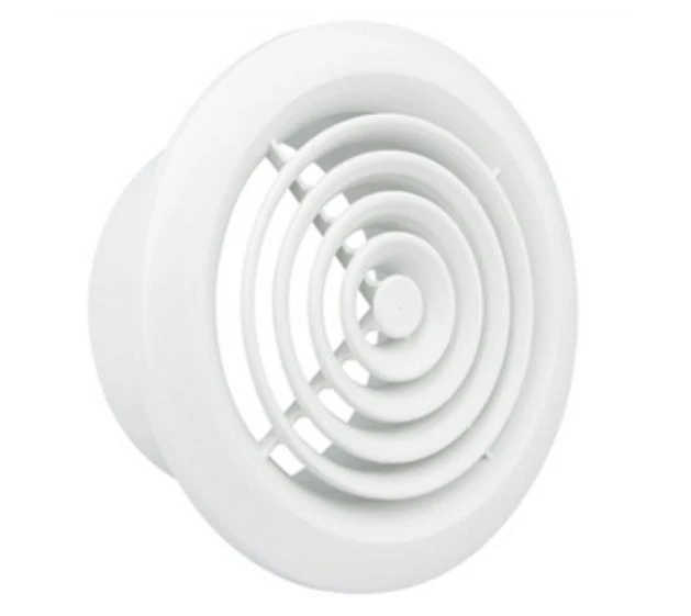 Newlec White Ventilation Grille Round Ceiling 100mm - Image 2
