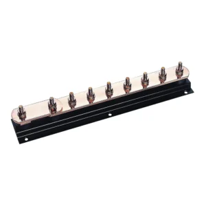 Newlec Earth Bar Hard Drawn 8 Way Copper With Single Disconnecting Link (6 x 50mm Copper Bar)