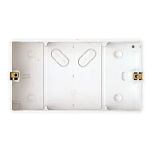 MK Electric Box Socket Flush 1 Gang 35mm White PVC-U Adjustable Lugs