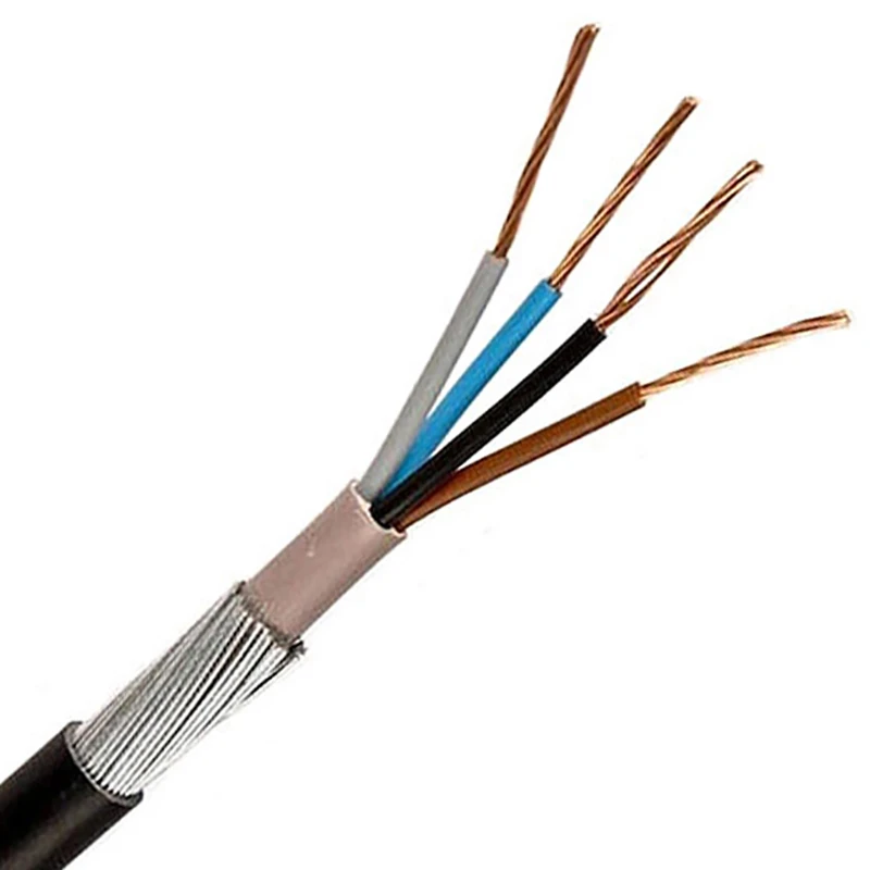 Commodity Cables 6944LSH 1.5mm² Black XLPE/SWA/Basec Cable 4-Core 1m
