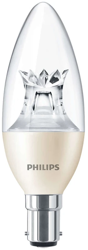 Philips MASTER LED CLEAR CANDLE 5.5W/6W 40W B15 SBC DIMTONE