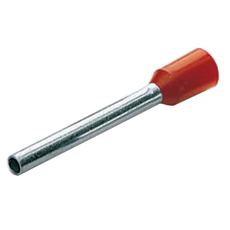 Cembre 1mm² Polypropylene Insulated End Sleeve 8.2mm Pin Length Red