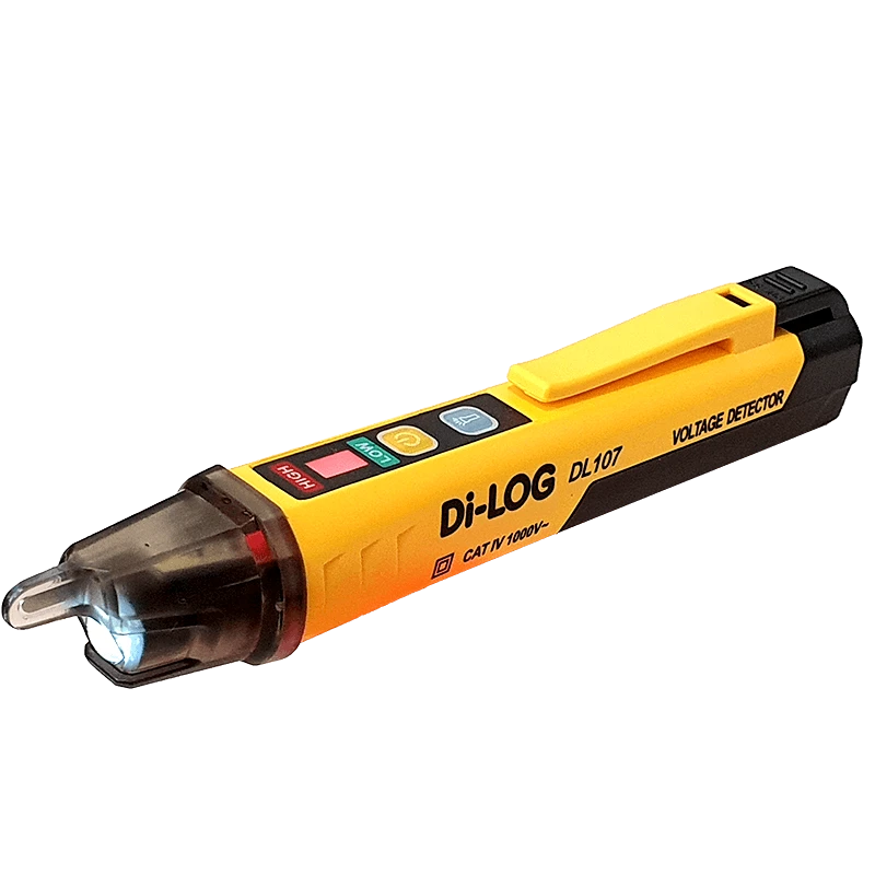 Di-Log Indicator Non Contact Voltage 25-1000V Ac 50Hz Yellow/Grey 1