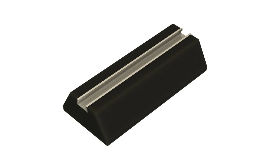 Metpro 400mm Eco Rubber Mounting Flat Foot