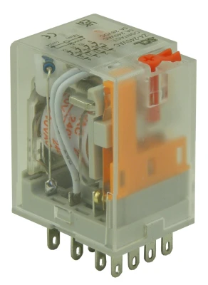 Switchtec 5 Amp 4 Pole 14 Pin Plug In Relay 24Vac With Test Button Flag & Led Indicator
