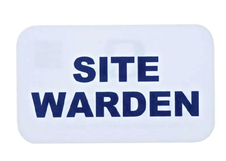 Safeaid Quickband Site Warden (Blue on White) Armband Insert