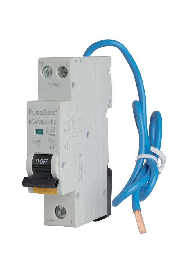 FuseBox MINI 32A B RCBO 1P+N (SW) 30mA 6kA TYPE A BI-DIRECTIONAL