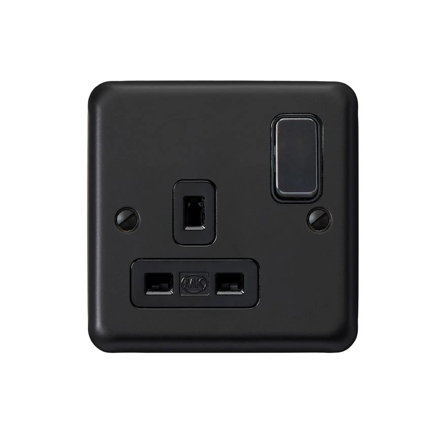 MK Electric 13A 1G DP SWITCH SOCKET MBK