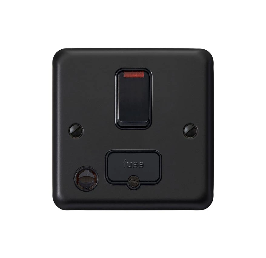 MK Electric 13A C/UNIT DP SW F/FLEX NEON MBK