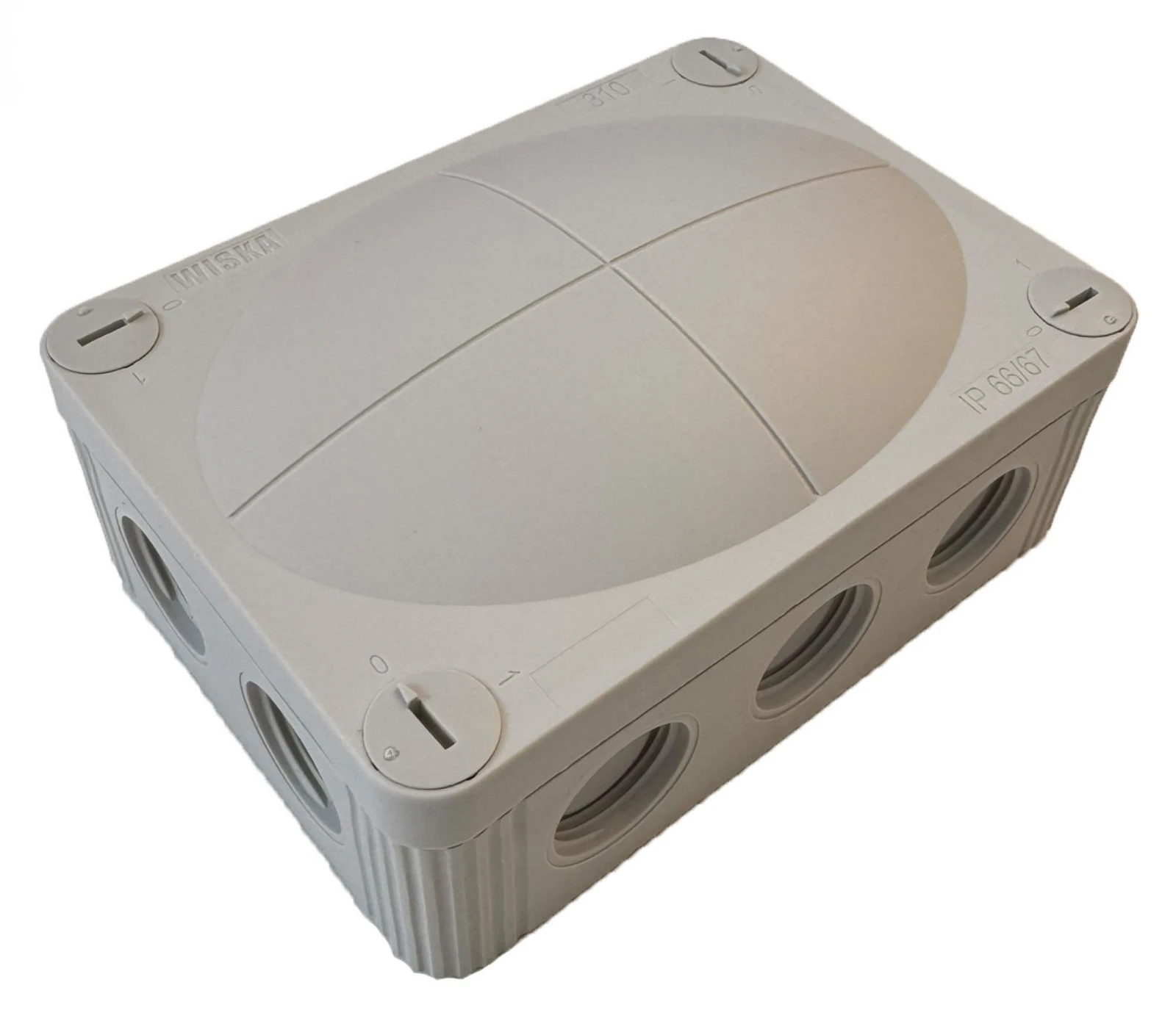 Wiska Combi 310 117mmx85mmx51mm Empty Waterproof Junction Box Grey