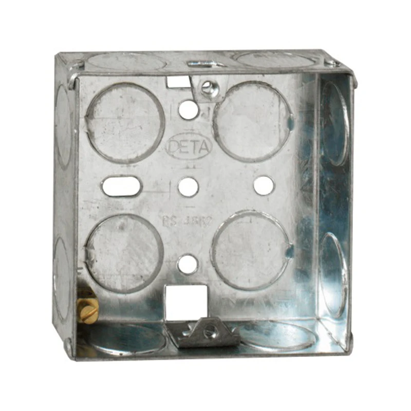 Tower Box 1 Gang Back Flush 35mm Metal