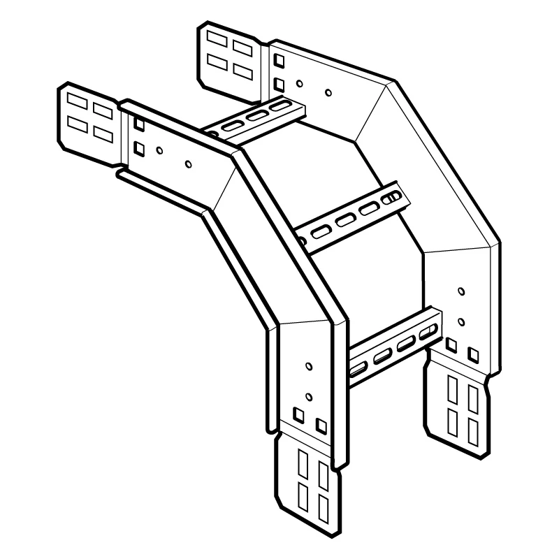 Legrand Riser 90° Outside 150mm 300R Hot Dipped Galvanised