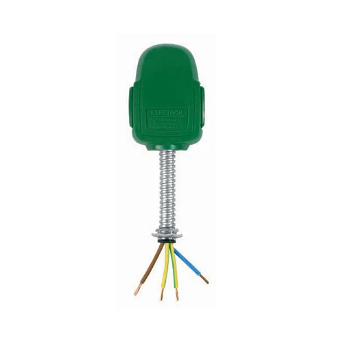 Legrand Tap-Off Double Pole+Earth 607 Fused 5m Cable 13A Green